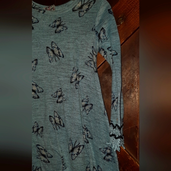 🍀3/15 Kint Works Butterfly Long Sleeve Shirt 🦋 - Picture 4 of 10